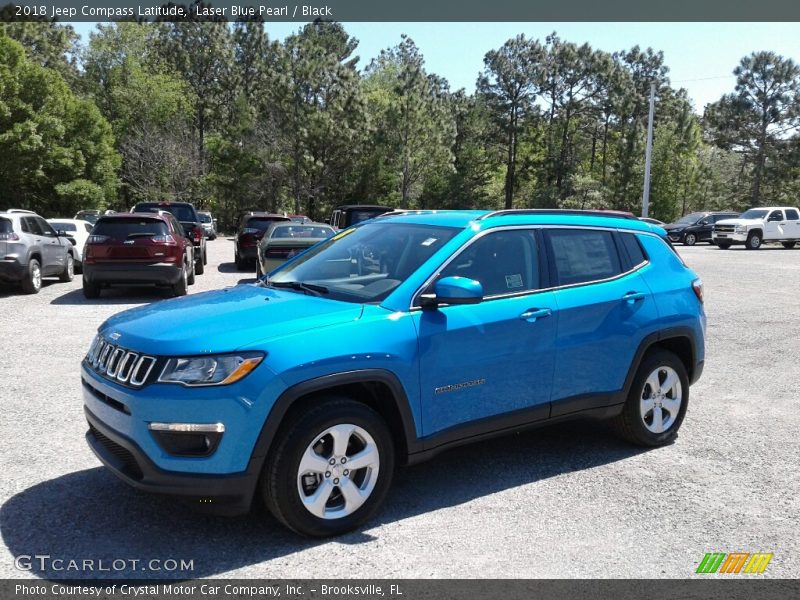 Laser Blue Pearl / Black 2018 Jeep Compass Latitude