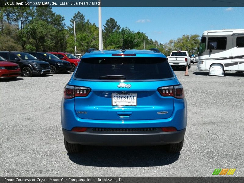 Laser Blue Pearl / Black 2018 Jeep Compass Latitude
