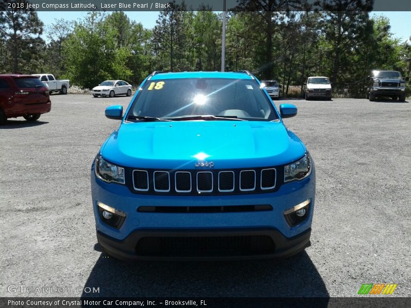Laser Blue Pearl / Black 2018 Jeep Compass Latitude
