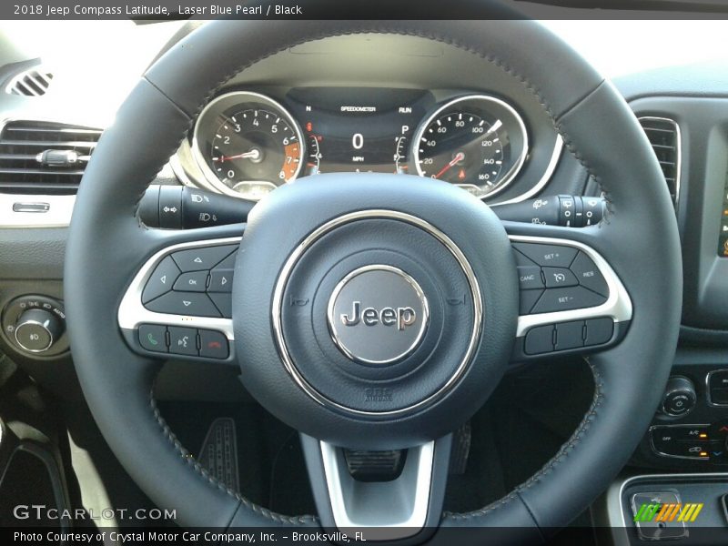 Laser Blue Pearl / Black 2018 Jeep Compass Latitude