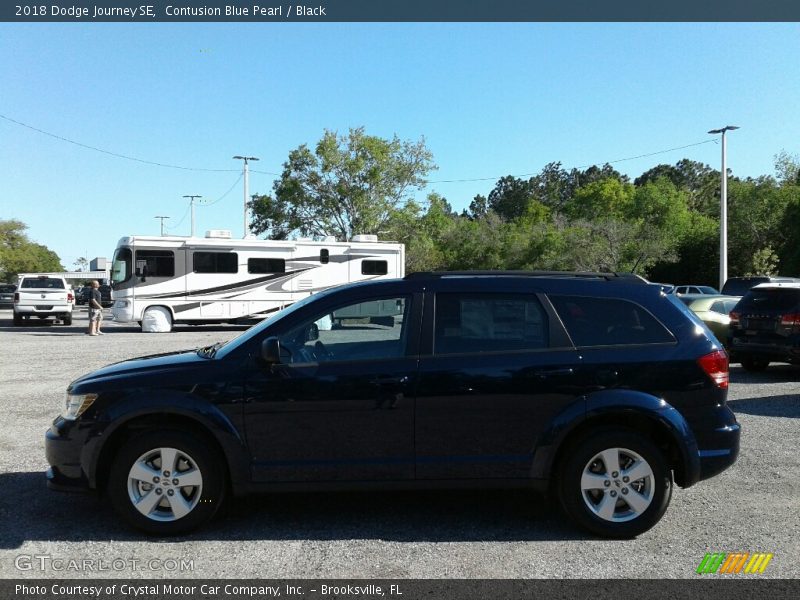 Contusion Blue Pearl / Black 2018 Dodge Journey SE