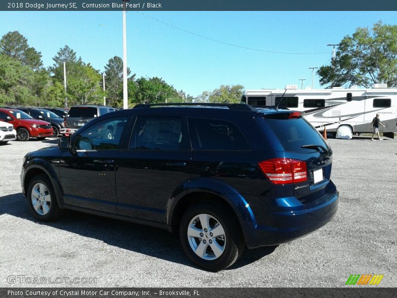 Contusion Blue Pearl / Black 2018 Dodge Journey SE