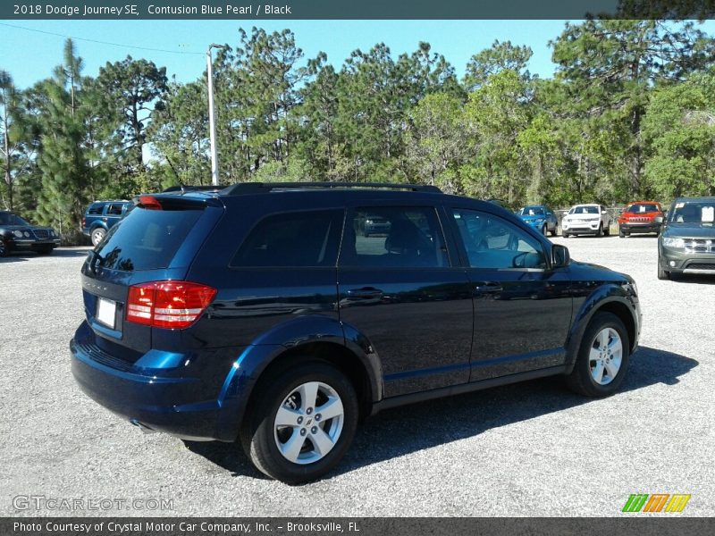 Contusion Blue Pearl / Black 2018 Dodge Journey SE
