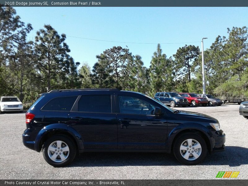Contusion Blue Pearl / Black 2018 Dodge Journey SE