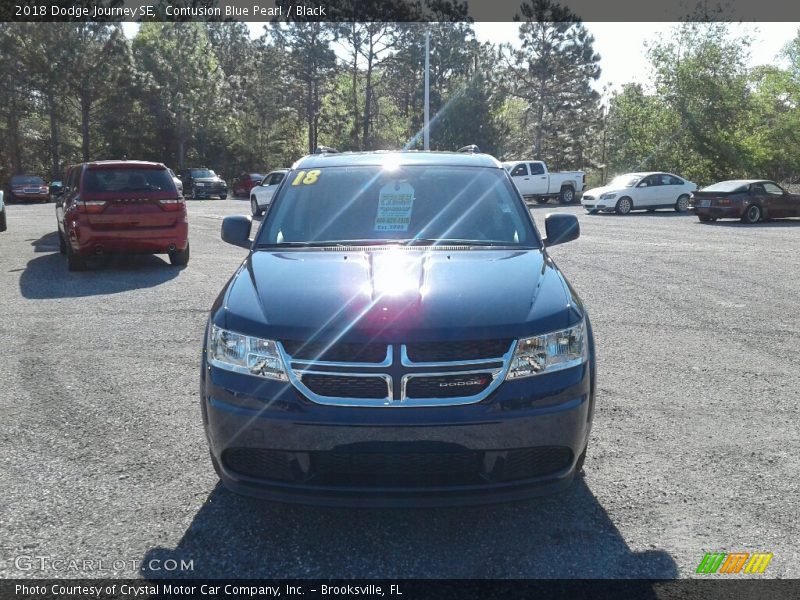 Contusion Blue Pearl / Black 2018 Dodge Journey SE