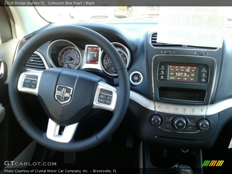 Contusion Blue Pearl / Black 2018 Dodge Journey SE