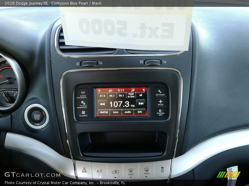Contusion Blue Pearl / Black 2018 Dodge Journey SE