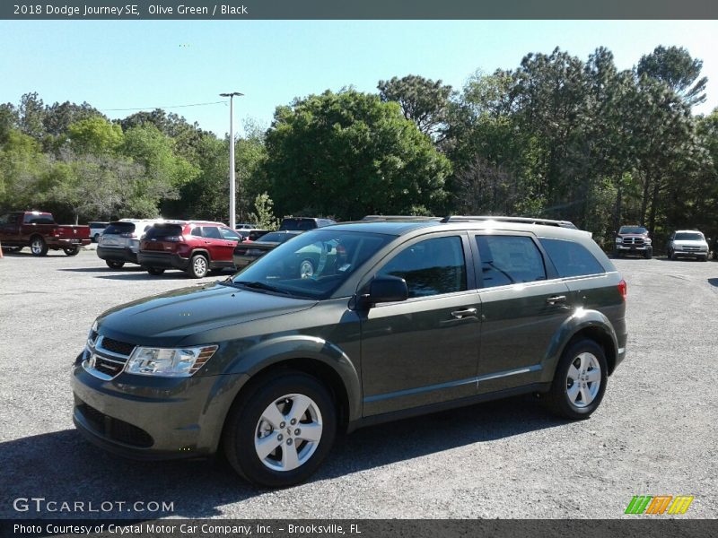 Olive Green / Black 2018 Dodge Journey SE