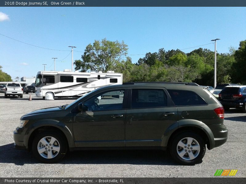 Olive Green / Black 2018 Dodge Journey SE