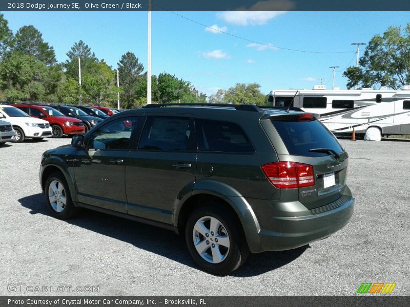 Olive Green / Black 2018 Dodge Journey SE