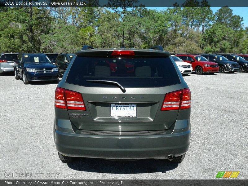 Olive Green / Black 2018 Dodge Journey SE