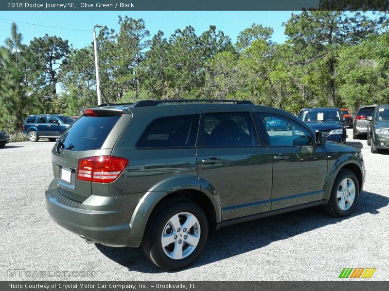 Olive Green / Black 2018 Dodge Journey SE