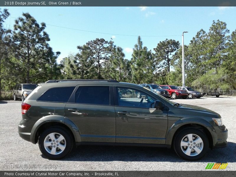 Olive Green / Black 2018 Dodge Journey SE