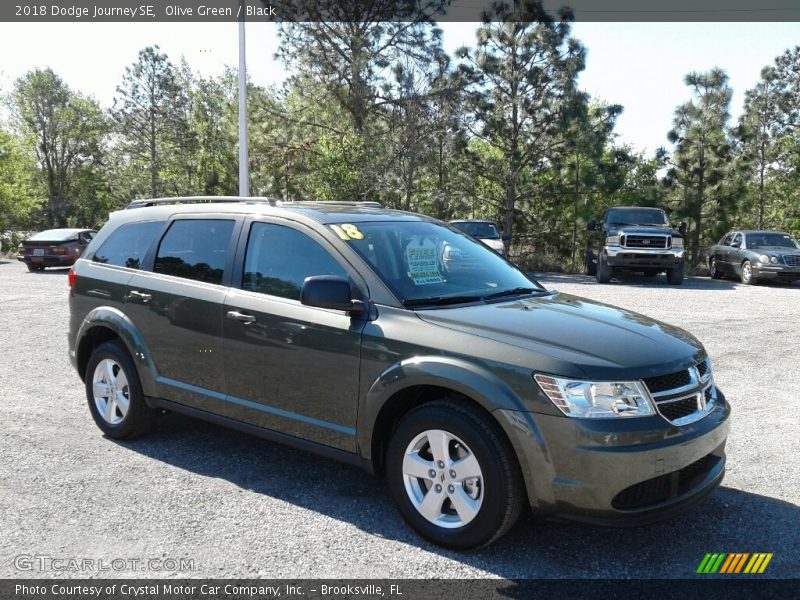 Olive Green / Black 2018 Dodge Journey SE