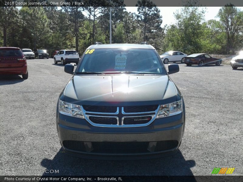 Olive Green / Black 2018 Dodge Journey SE
