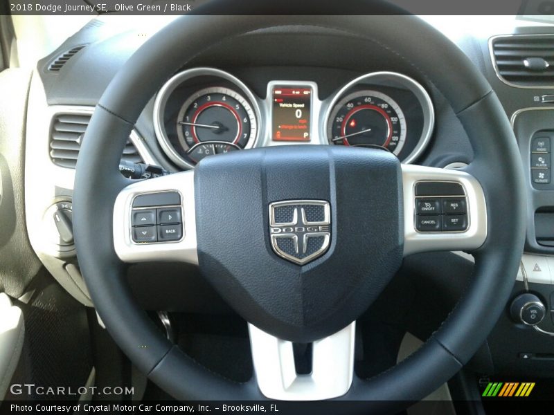 Olive Green / Black 2018 Dodge Journey SE