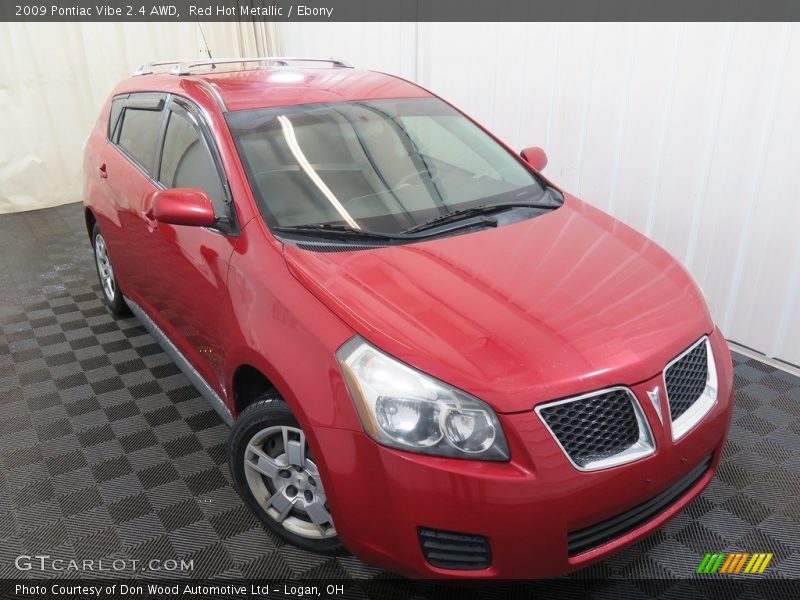 Red Hot Metallic / Ebony 2009 Pontiac Vibe 2.4 AWD