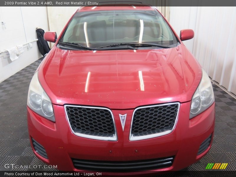 Red Hot Metallic / Ebony 2009 Pontiac Vibe 2.4 AWD