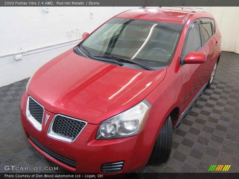 Red Hot Metallic / Ebony 2009 Pontiac Vibe 2.4 AWD