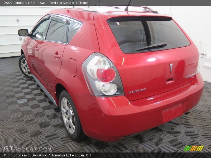 Red Hot Metallic / Ebony 2009 Pontiac Vibe 2.4 AWD