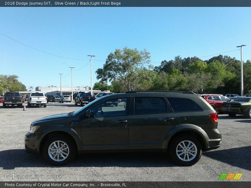 Olive Green / Black/Light Frost Beige 2018 Dodge Journey SXT
