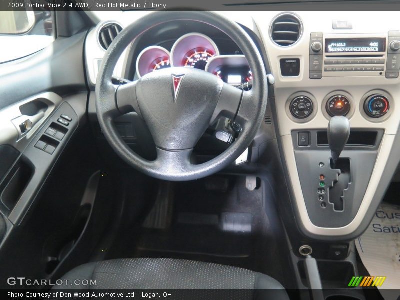 Red Hot Metallic / Ebony 2009 Pontiac Vibe 2.4 AWD