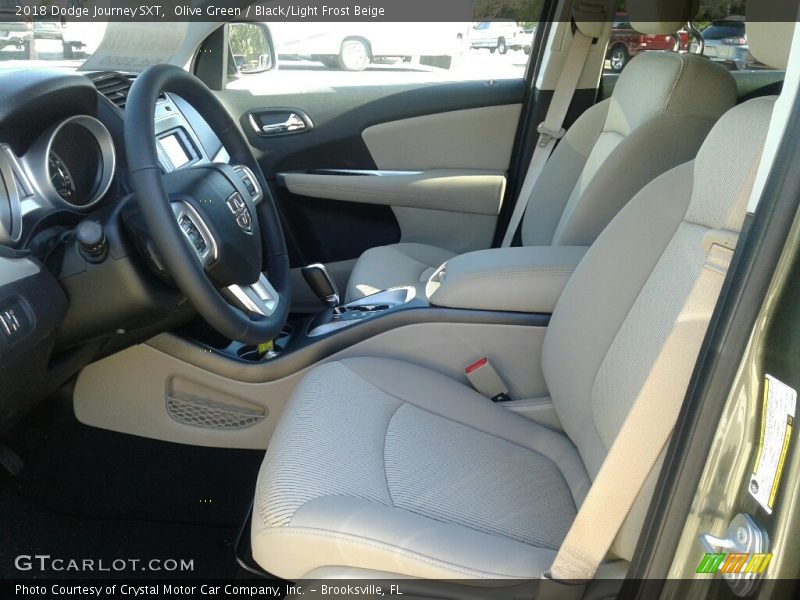 Olive Green / Black/Light Frost Beige 2018 Dodge Journey SXT