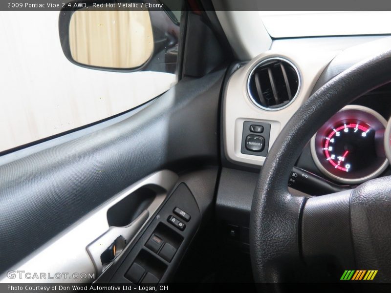 Red Hot Metallic / Ebony 2009 Pontiac Vibe 2.4 AWD