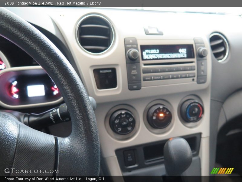 Red Hot Metallic / Ebony 2009 Pontiac Vibe 2.4 AWD