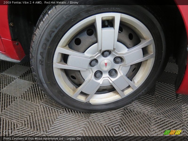 Red Hot Metallic / Ebony 2009 Pontiac Vibe 2.4 AWD