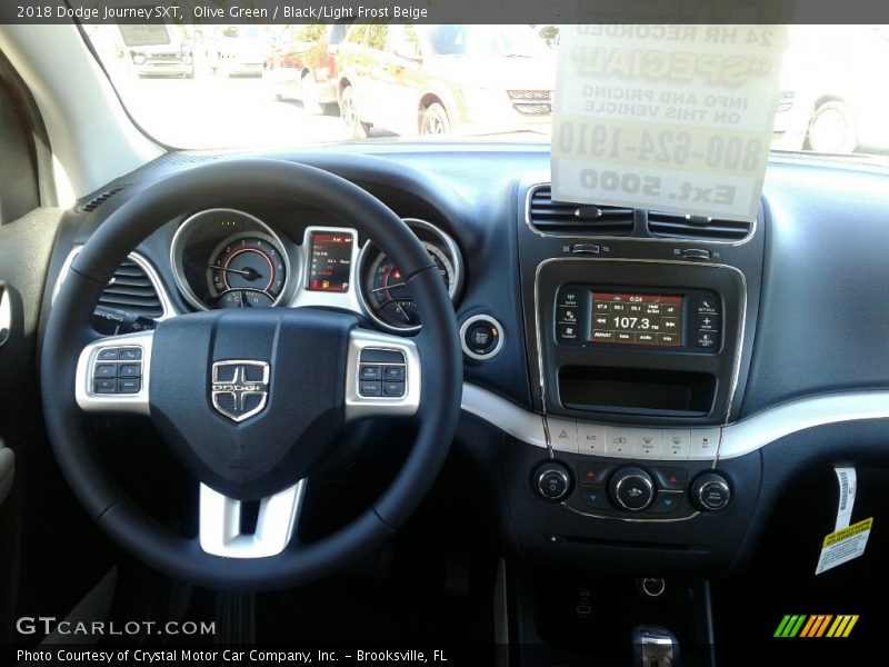 Olive Green / Black/Light Frost Beige 2018 Dodge Journey SXT