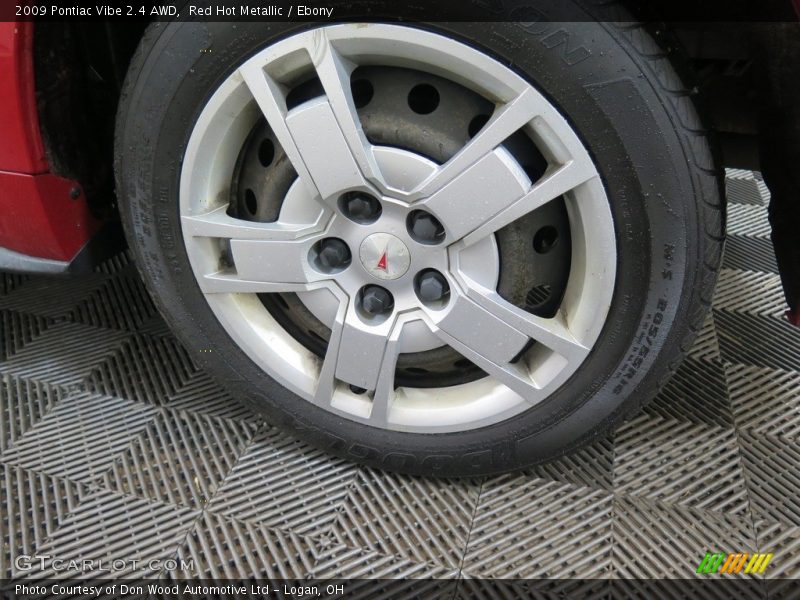 Red Hot Metallic / Ebony 2009 Pontiac Vibe 2.4 AWD