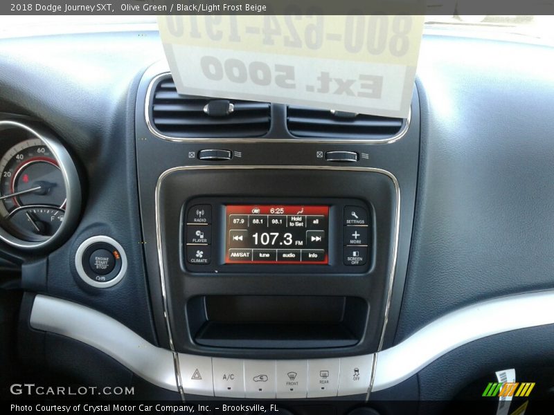 Olive Green / Black/Light Frost Beige 2018 Dodge Journey SXT