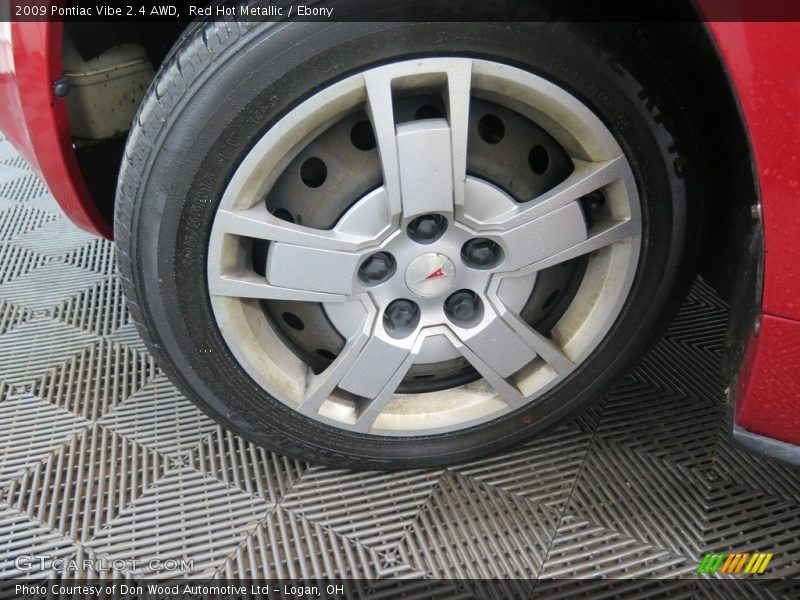 Red Hot Metallic / Ebony 2009 Pontiac Vibe 2.4 AWD