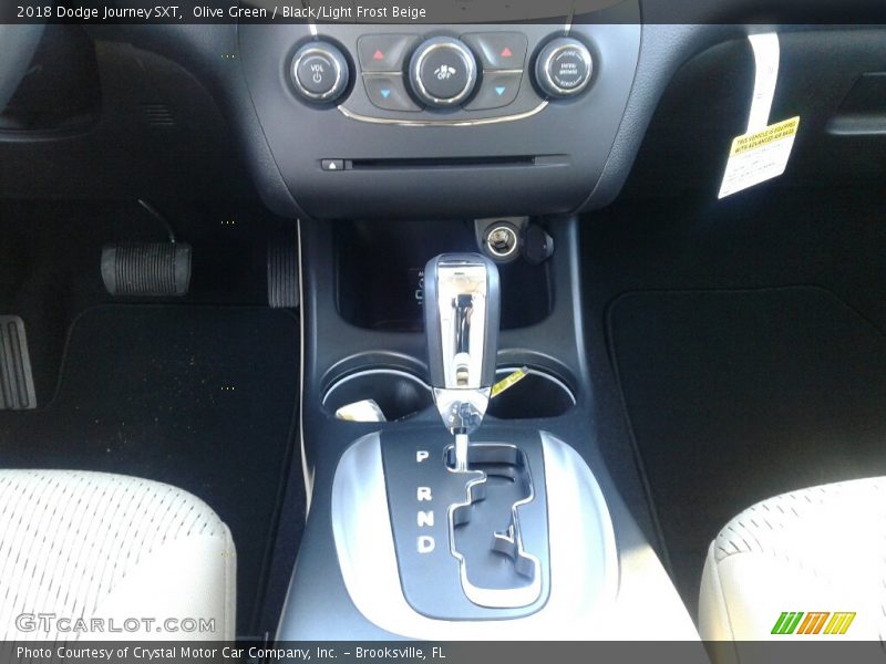Olive Green / Black/Light Frost Beige 2018 Dodge Journey SXT