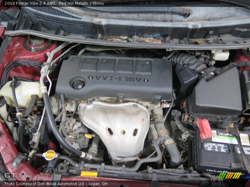 Red Hot Metallic / Ebony 2009 Pontiac Vibe 2.4 AWD