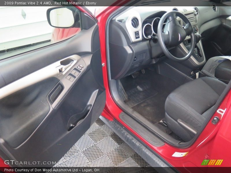 Red Hot Metallic / Ebony 2009 Pontiac Vibe 2.4 AWD