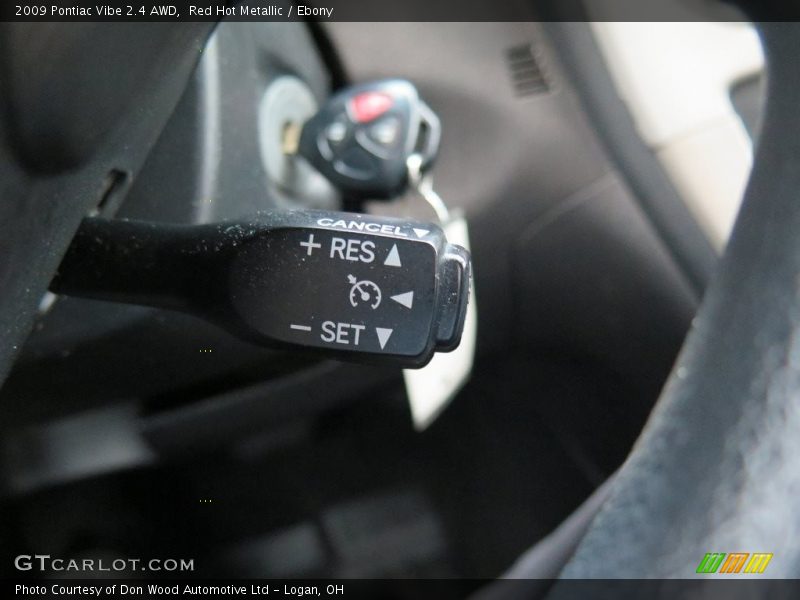 Red Hot Metallic / Ebony 2009 Pontiac Vibe 2.4 AWD