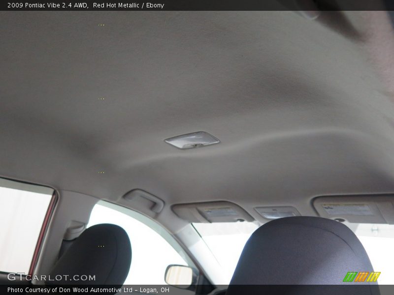 Red Hot Metallic / Ebony 2009 Pontiac Vibe 2.4 AWD