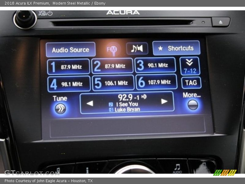 Modern Steel Metallic / Ebony 2018 Acura ILX Premium