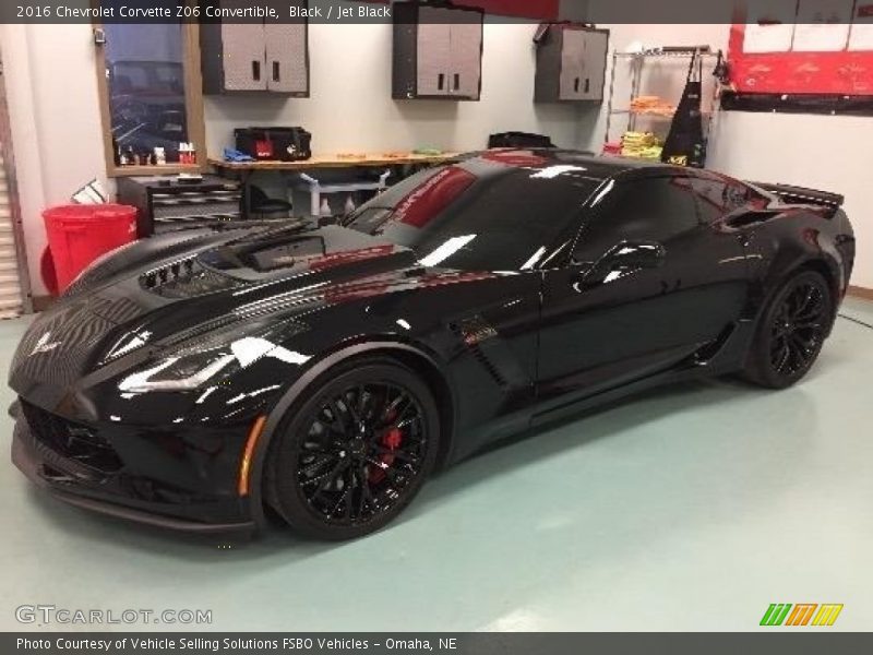 Black / Jet Black 2016 Chevrolet Corvette Z06 Convertible