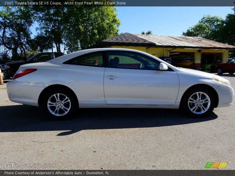 Arctic Frost Pearl White / Dark Stone 2005 Toyota Solara SE V6 Coupe
