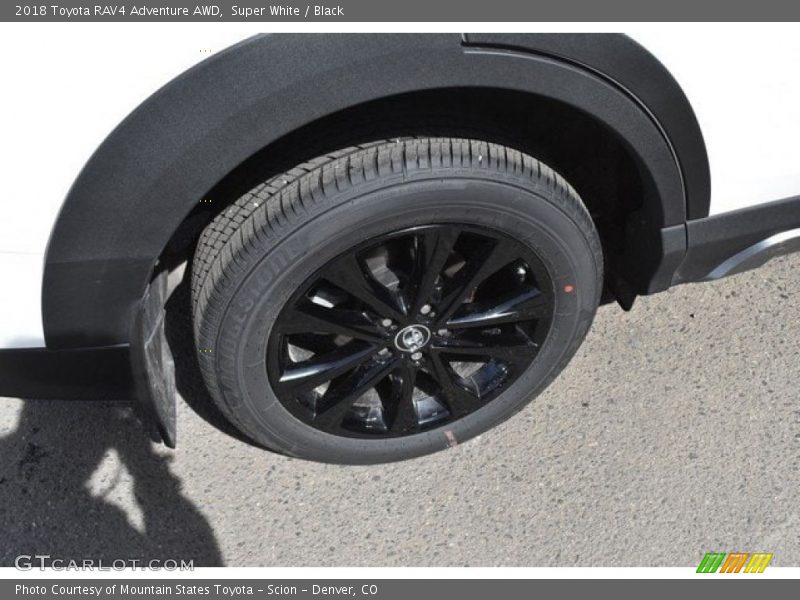 Super White / Black 2018 Toyota RAV4 Adventure AWD