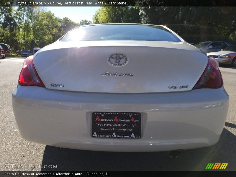 Arctic Frost Pearl White / Dark Stone 2005 Toyota Solara SE V6 Coupe