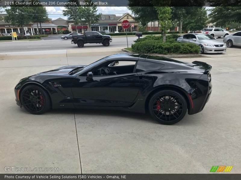 Black / Jet Black 2016 Chevrolet Corvette Z06 Convertible