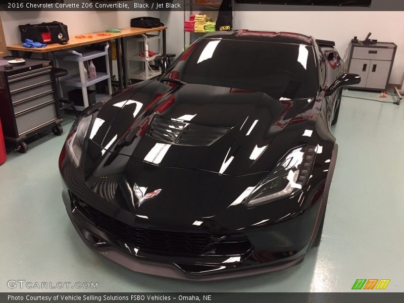 Black / Jet Black 2016 Chevrolet Corvette Z06 Convertible