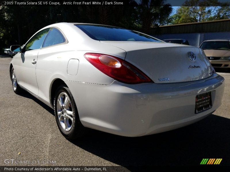 Arctic Frost Pearl White / Dark Stone 2005 Toyota Solara SE V6 Coupe