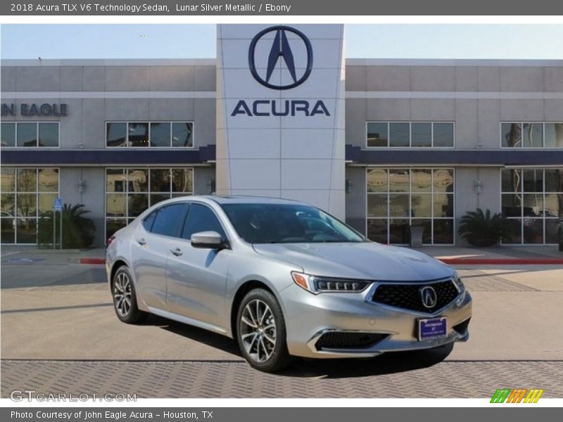 Lunar Silver Metallic / Ebony 2018 Acura TLX V6 Technology Sedan