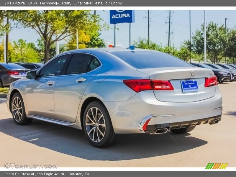 Lunar Silver Metallic / Ebony 2018 Acura TLX V6 Technology Sedan