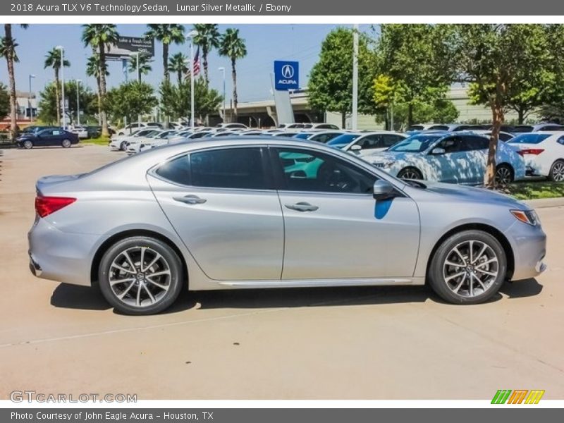 Lunar Silver Metallic / Ebony 2018 Acura TLX V6 Technology Sedan